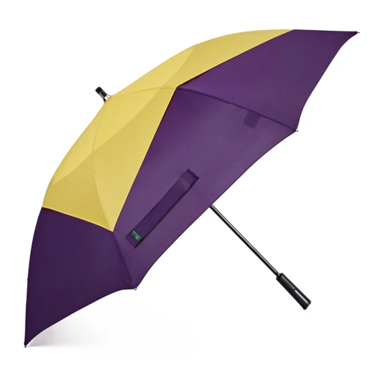 Parapluie de golf de couleur imprimé personnalisé coupe-vent au meilleur prix promotionnel de gros
