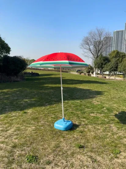 Parasol de plage de pastèque d'impression numérique de 180 cm