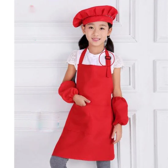 Tablier réglable pour enfants en polyester par sublimation pour la cuisson de la peinture MLS